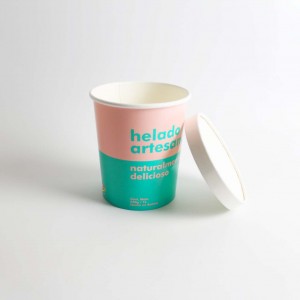 Printed Ice Cream Cups Paper Cups Custom Printed Design | Tuobo