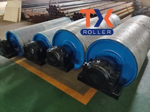 Conveyor pulleys nga adunay SKF bearing & blocking, andam ipadala sa Agosto 2019