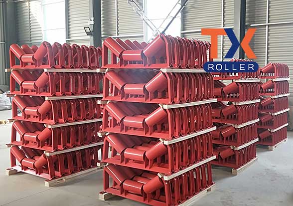 Troughing Idler, Conveyor Roller, CEMA standard roller, rollers into frame assembly sell to Mexico in February 2019 Featured Image