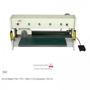 Automatic pcb cutting machine high accuracy V-cut PCB separator TYtech-1A