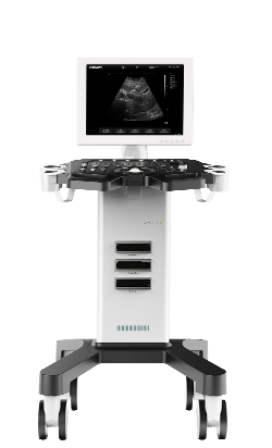 trolley ultrasound in biancu è neru DW-370