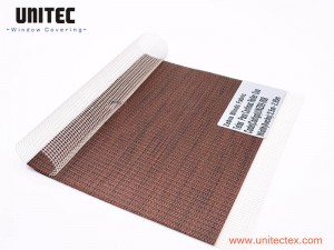 UNITEC UNZ09-08 Material textile coating roller window day night korean zebra blind fabric