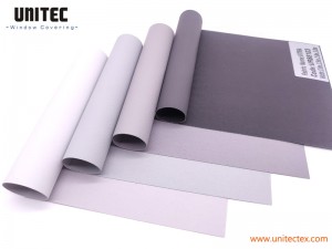 UNITEC URB8130 Se utiliza el mismo color en ambos lados de la tela de Blackout Cortinas Roller Tela para hacer que la tela sea más colorida