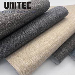 100% Blackout window shades Roller Blinds UX-001 BO Series Advanced textured Blinds UNITEC-China
