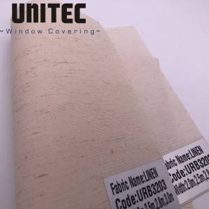 अर्जेंटिना वापरलेले अर्धपारदर्शक कापूस आणि लिनेन रोलर ब्लाइंड्स फॅब्रिक्स-UNITEC