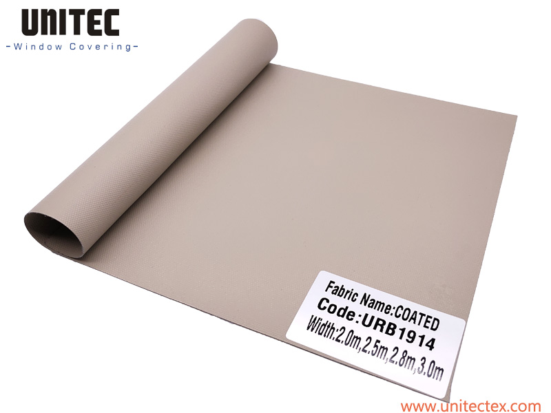 Free sample for Chile Pvc Roller Blinds Fabric -
 UNITEC URB1914 Free sample Double coated polyester Waterproof Blackout Roller Blinds Fabric – UNITEC