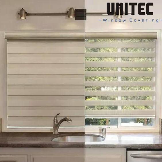 UNITEC zebra roller blinds add different colors to the home space