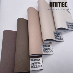 Polyester fabric roller blind “Selby” blackout