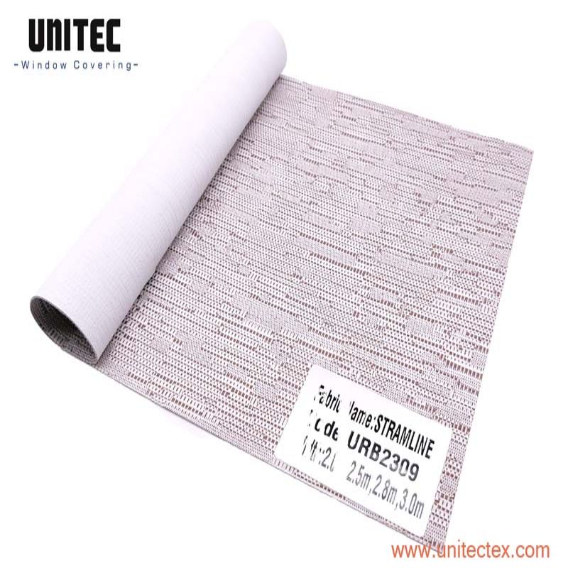 2019 New Style Dubai Designer Roller Blinds Fabric -
 Coffee Color Jacquard Weave Blackout Roller Blinds Fabric for Window Decoration – UNITEC