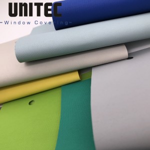URB81 blackout roller blinds Made from 100% polyester fiber and acrylic coating