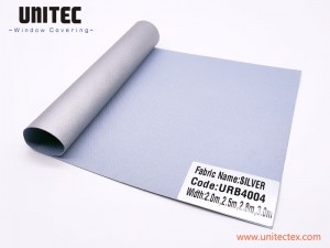 ROLLER SHADES PREMIUM QUALITY BALCKOUT SILVER BACKING URB19 SERIRES-UNITEC CHINA