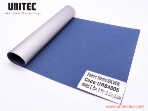 ROLLER SHADES PREMIUM QUALITY BALCKOUT SILVER BACKING URB19 SERIRES-UNITEC CHINA