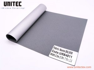 COMPETITIVE PRICE HIGH QUALITY 100% BALCKOUT SILVER BACKING URB19 SERIRES-UNITEC CHINA