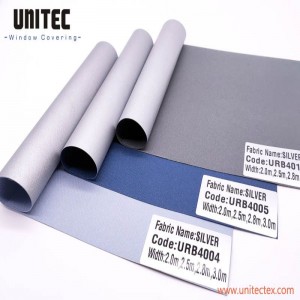 Visokokvalitetna tkanina za rolete sa zatamnjenim srebrnim stražnjim premazom serije URB4000