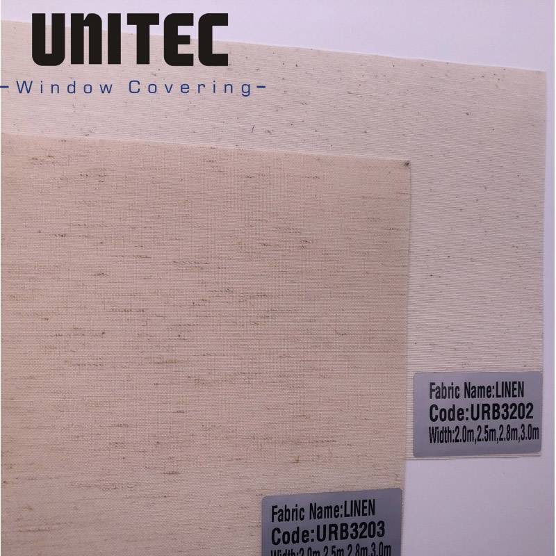 Super Lowest Price Brazil White Roller Blinds Fabric -
 Transparent cotton linen roller binds – UNITEC