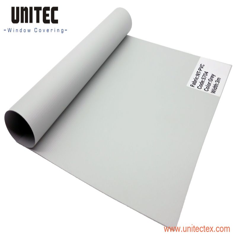 2019 Good Quality Roller Blinds Fabric In Stocks -
 High Quality PVC Waterproof Roller Blinds Fabric with Grey Color – UNITEC