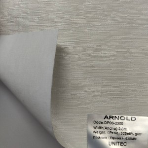 វាំងននបន្ទប់ទទួលភ្ញៀវក្រណាត់ 100% Polyester ដាច់ភ្លើង: ARNOLD DP06-2300~2305