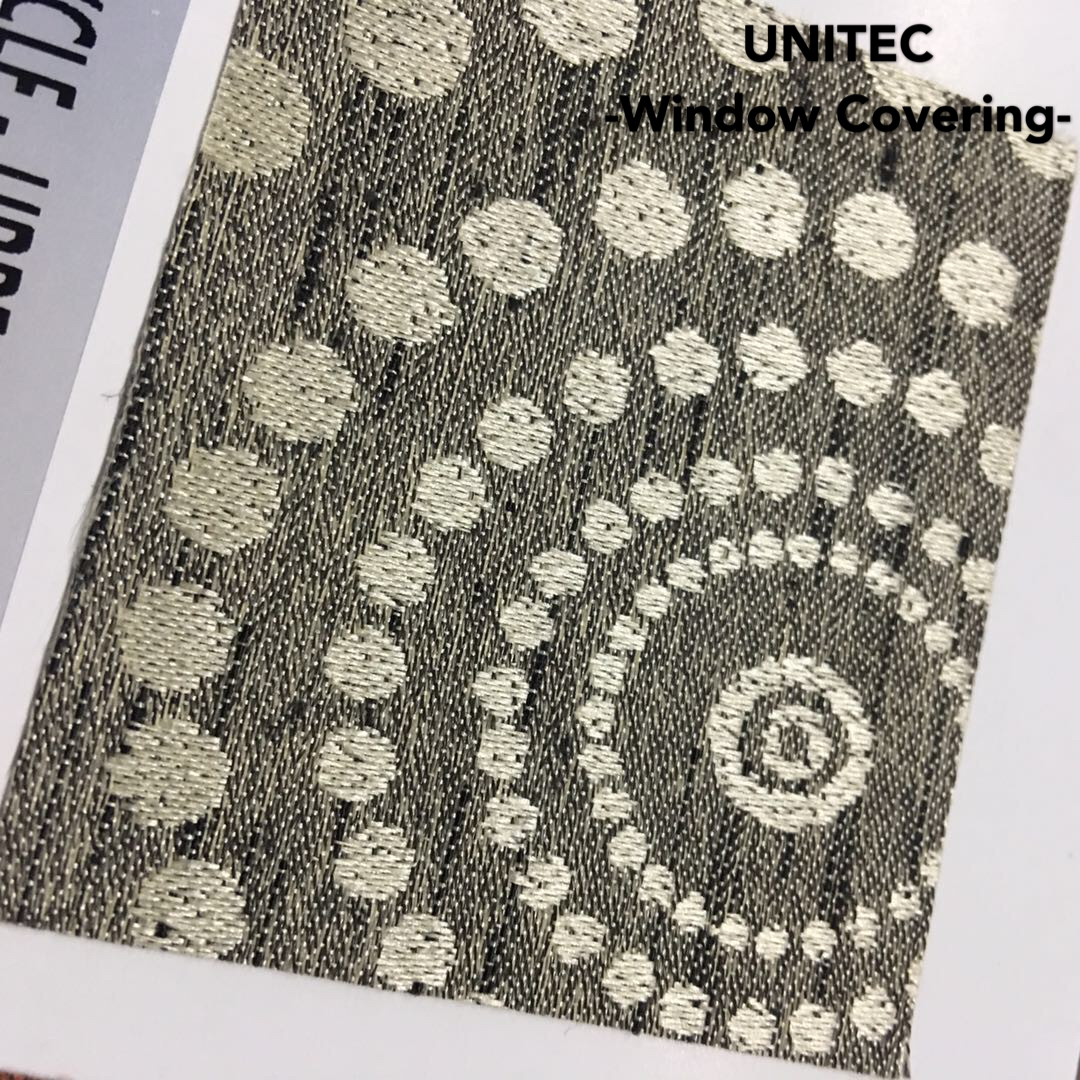 Professional China Hunter Douglas Roller Blinds Fabric -
 Flower pattern jacquard blackout roller blind – UNITEC