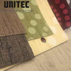 Massive Selection for High Quality Roller Blinds Fabric -
 Jacquard roller blind Flower pattern fabric  – UNITEC