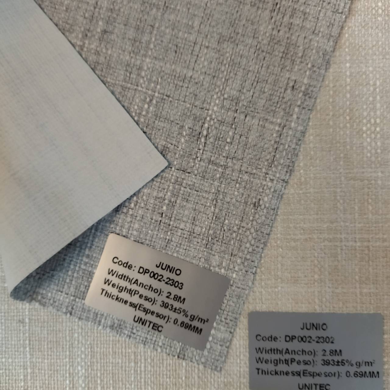 Elegant Curtains Fabric 100% Polyester  Blackout white foam coating Fabric: JUNIO DPO2-2301~2305 Featured Image
