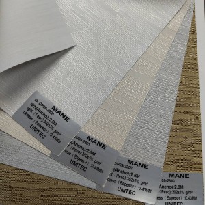 Mga Kurtina sa Sala na Tela MANE DPO9-2300~2305——100% Polyester Blackout