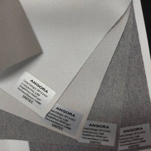 Ffabrig Llenni Ystafell Fyw ANGORA DP12-2300 ~ 2303 —— Blacowt Polyester 100%