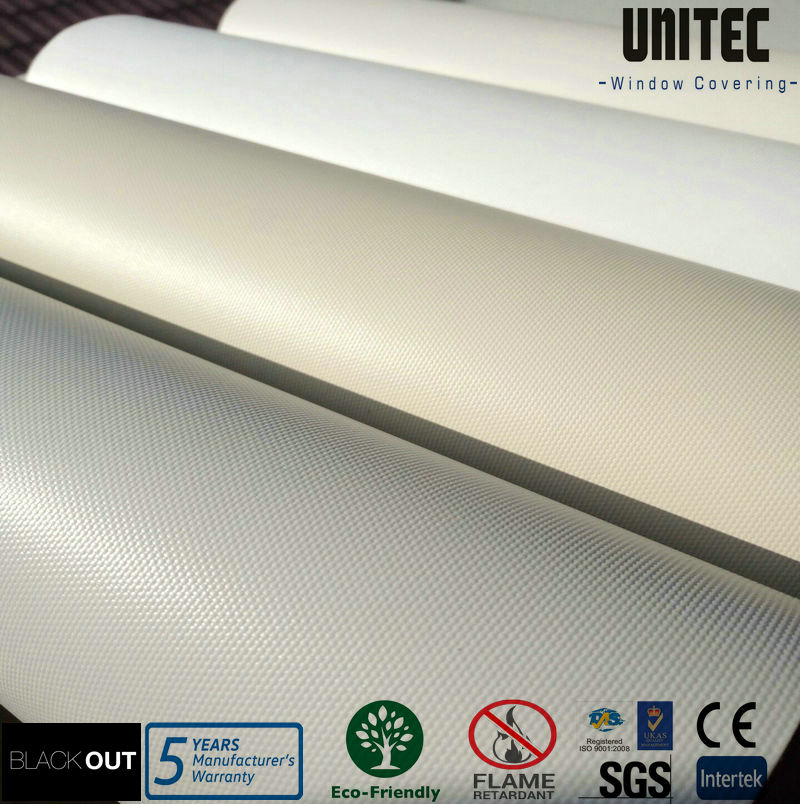 China PVC Fiberglass Roller Blackout Shade Blinds Fabric Application:  Roller, Roman and Panel Window Blinds factory and manufacturers