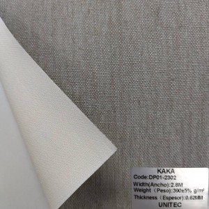 Hot Sale Curtains Fabric 100% Polyester  blackout white foam coating Fabric: KAKA DP01-2300 to DP01-2305