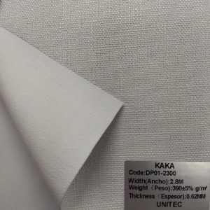 Hot Sale Curtains Fabric 100% Polyester  blackout white foam coating Fabric: KAKA DP01-2300 to DP01-2305