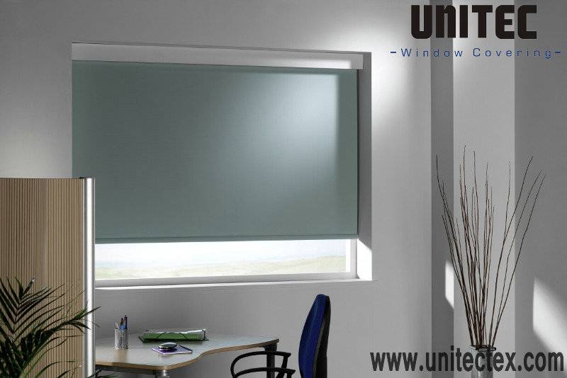 OEM Supply Peru White Roller Blinds Fabric -
  PVC Fireproof blackout roller blinds  – UNITEC