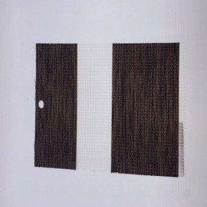 Semi-blackout day and night combi blinds fabric