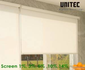 Window blinds walmart roller blinds URS1200 Sunscreen Fabric Direct manufacturer-UNITEC