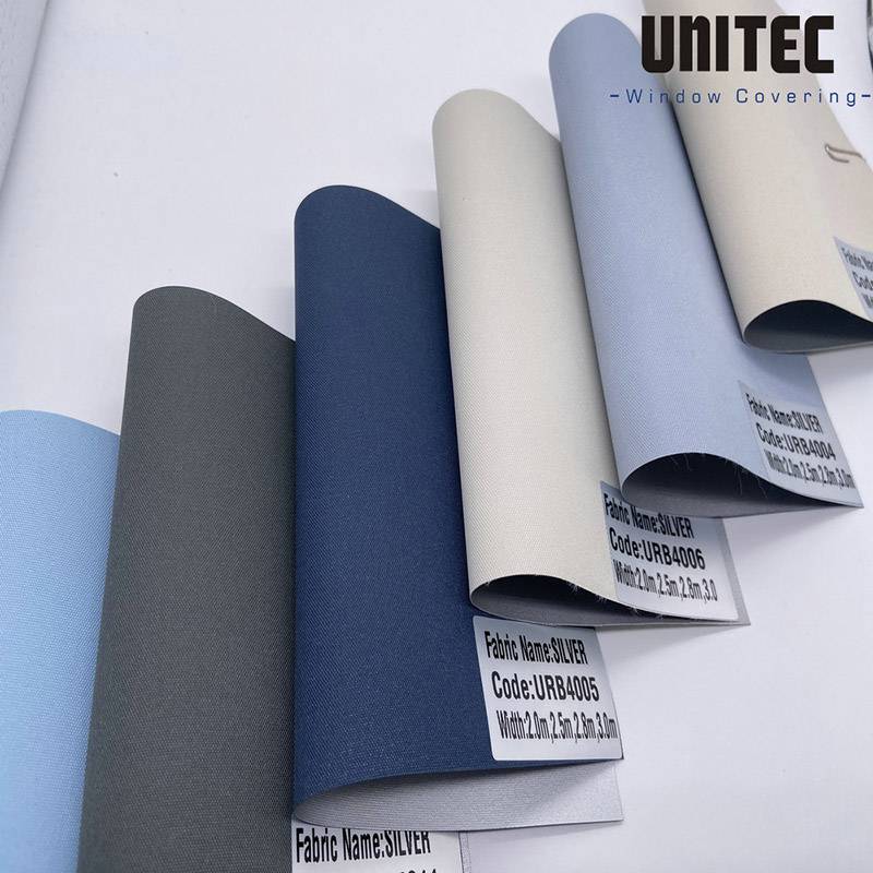 New Delivery for White Coating Roller Blinds Fabric -
 Silver Blackout – UNITEC