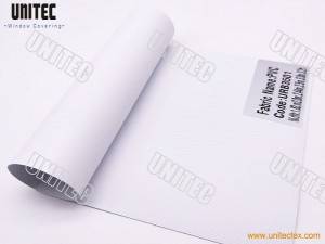 UNITEC-URB35 Series Blackout Fiberglass Fabric Fabric White color