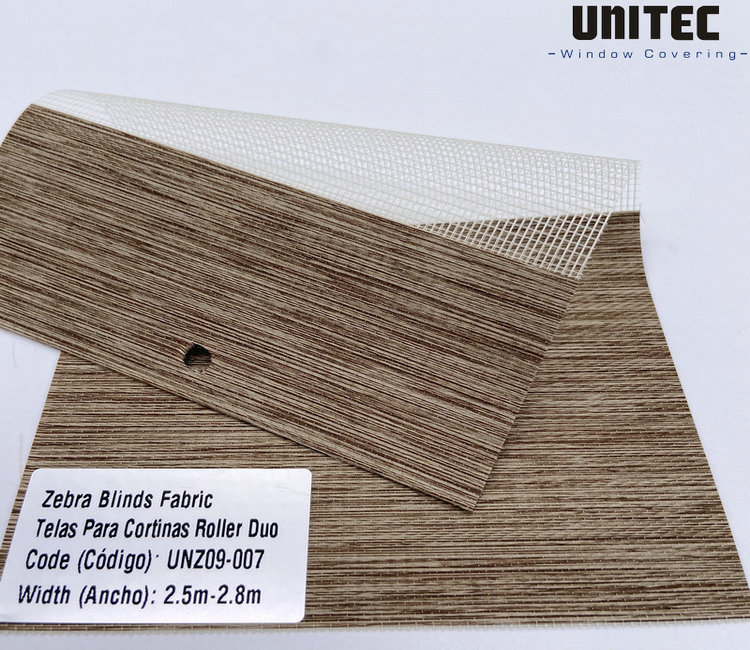 Manufacturer for Zebra Blinds Fabric For Singapore -
 Blackout 100% Polyester Zebra blinds, Day & Night Blinds for home-UNZ09 – UNITEC