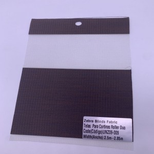 Cheap Price Blackout Double Roller Blinds Fabric UNZ09-009