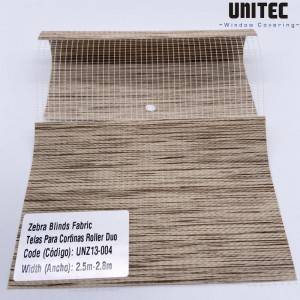 OEM/ODM China Luxury Zebra Blinds -
 Polyester fabric zebra roller blind UNZ13-004 – UNITEC