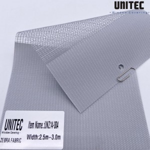Indoor polyester material zebra roller blind UNZ14-003