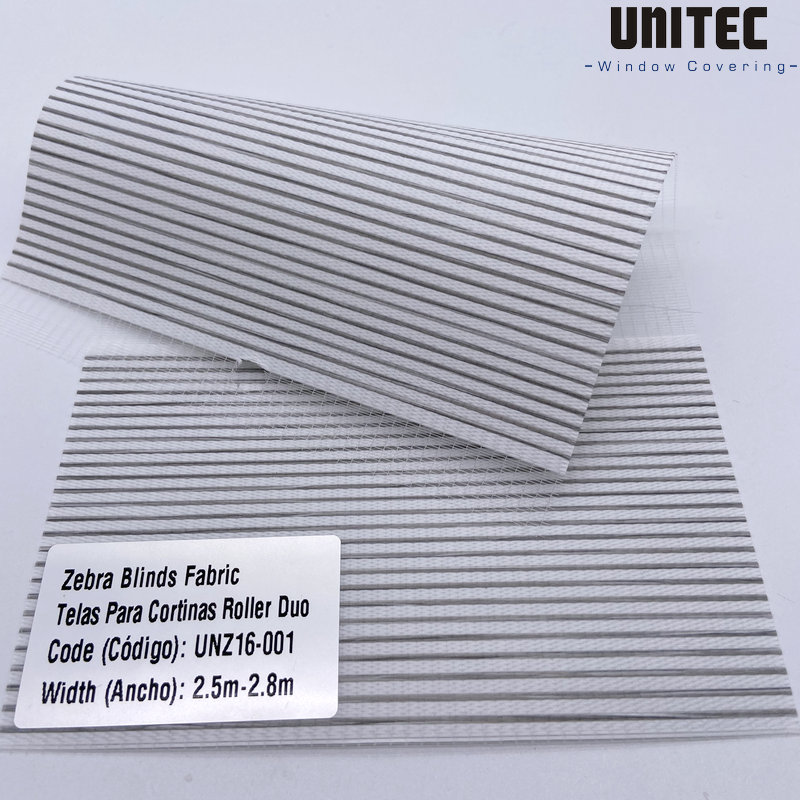 OEM/ODM Supplier Zebra Blinds Fabric Commercial -
 Translucent polyester striped zebra roller blind UNZ16-001—UNZ16-008 – UNITEC