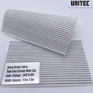 Zebra blinds សម្រាប់ផ្ទះ និងការិយាល័យ UNZ16