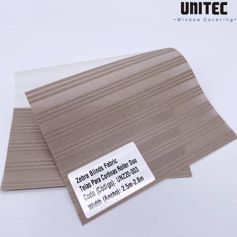 UNITEC New wave pattern zebra roller blinds UNZ20-002