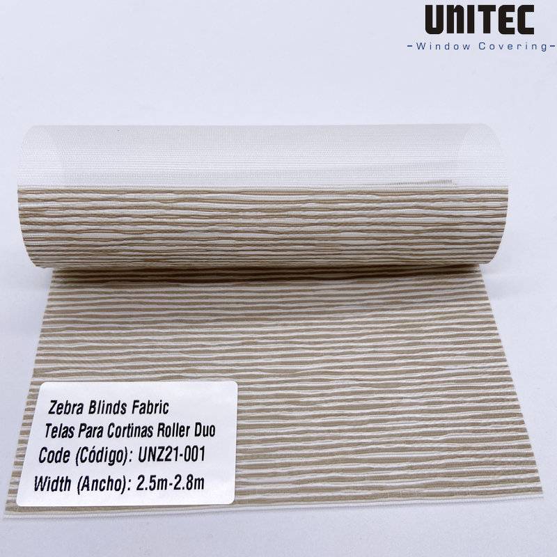 Best Price on Dubai Polyester Roller Blinds Fabric -
 New Jacquard zebra roller blind UNZ21 series – UNITEC