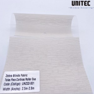 Reasonable price Customized Zebra Blinds Fabric -
 Jacquard day and night roller blind UNZ22-001~UNZ22-005 – UNITEC