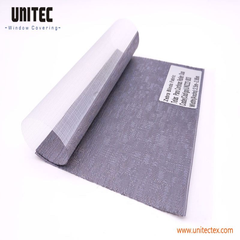 Factory wholesale Zebra Blinds Fabric -
 High Quality Made in China Jacquard Duo Blinds with Deep Grey Color UNZ22-003 – UNITEC