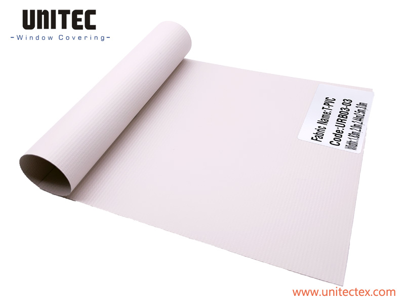 Special Price for India White Roller Blinds Fabric -
 UNITEC URB03-03 Clásico fabricante de telas opacas para persianas enrollables 1 capa de fibra de vidrio 3 capas de PVC – UNITEC
