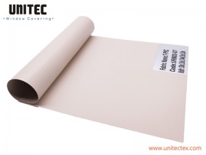 UNITEC URB03-07  Blackout Manual Blinds Curtain Fiberglass PVC 100% Blackout Curtain fabric