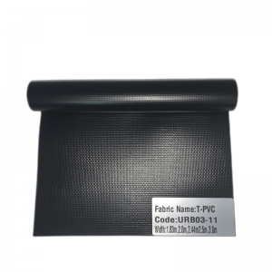 PVC Vinyl Blackout Fabric for Plastic Roller Blinds T-PVC URB03-11