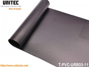 Roller blinds fabric T-PVC URB03 Series PVC Blackout for Roller Blinds, Vertical Blinds & Panel Blinds