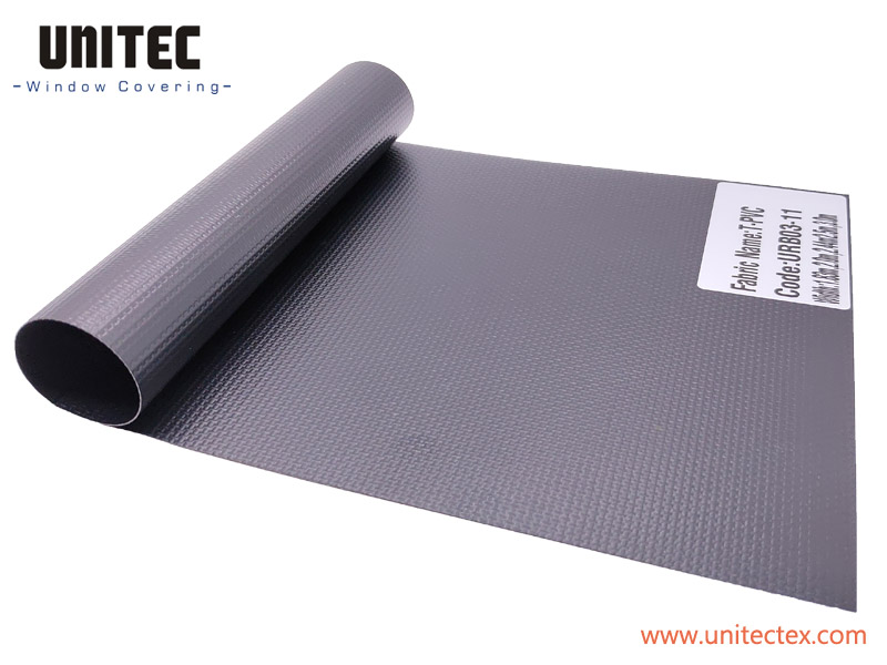 100% Original Cheap Plain Roller Blinds Fabric -
 UNITEC URB03-11 Fiberglass PVC Blackout Roller Blind Fabric – UNITEC
