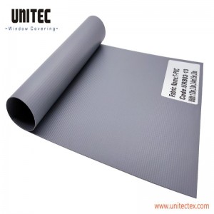 PVC Fiberglass Blackout Fabric bakeng sa Bunnings Roller Blinds T-PVC URB03-13
